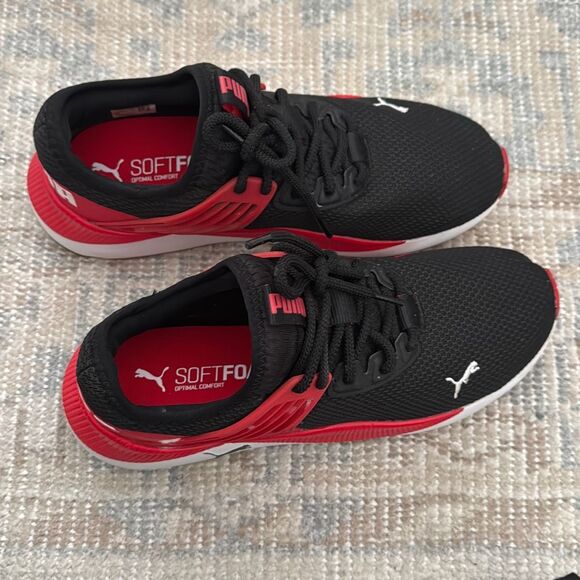 Puma Pacer Future Black Red Sneakers Men size 8 - Picture 6 of 10